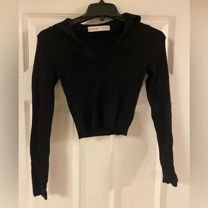 S Bershka Collared Sweater